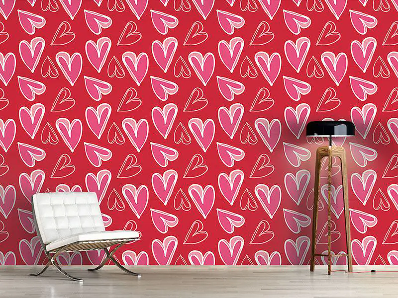Wall Mural Pattern Wallpaper Heart For Heart