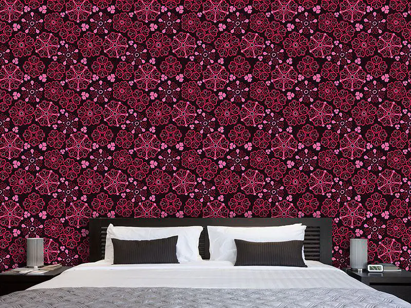 Wall Mural Pattern Wallpaper Love For Flowers