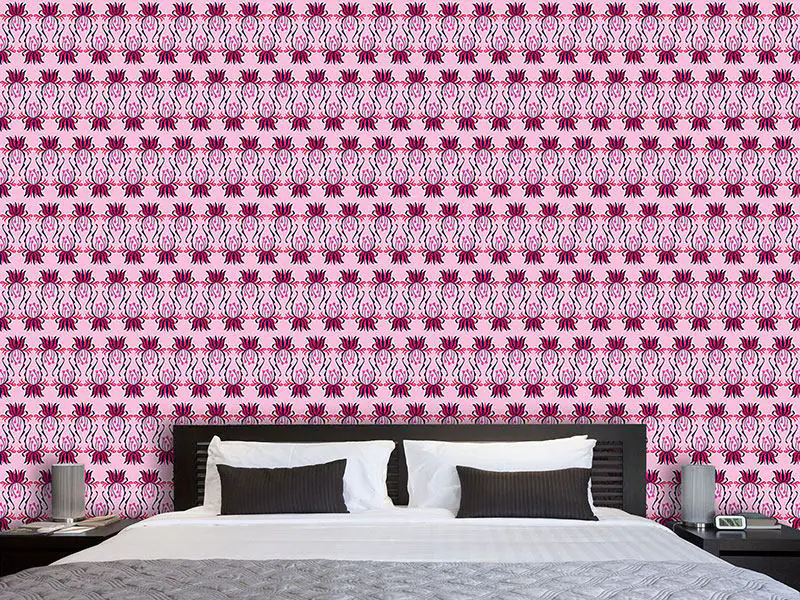 Wall Mural Pattern Wallpaper Blossom Stripes