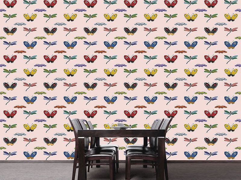 Wall Mural Pattern Wallpaper Butterfly Magic
