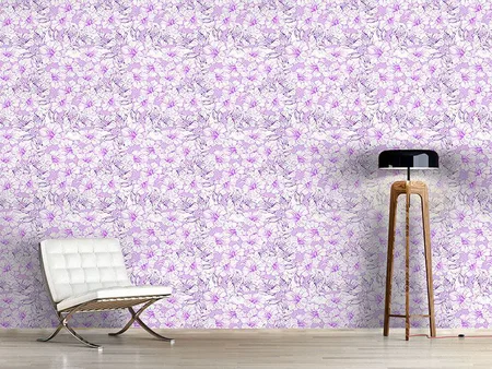 Wall Mural Pattern Wallpaper Hibiscus Splendor