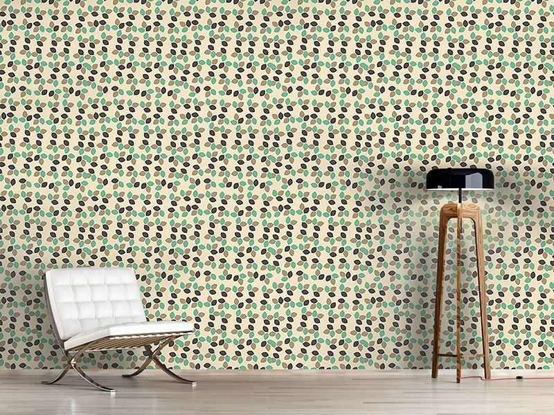 Wall Mural Pattern Wallpaper Leaves of Autumn