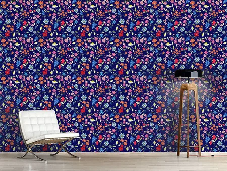 Wall Mural Pattern Wallpaper Flower Mix