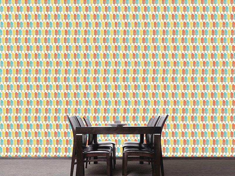 Wall Mural Pattern Wallpaper Popsicle Parade