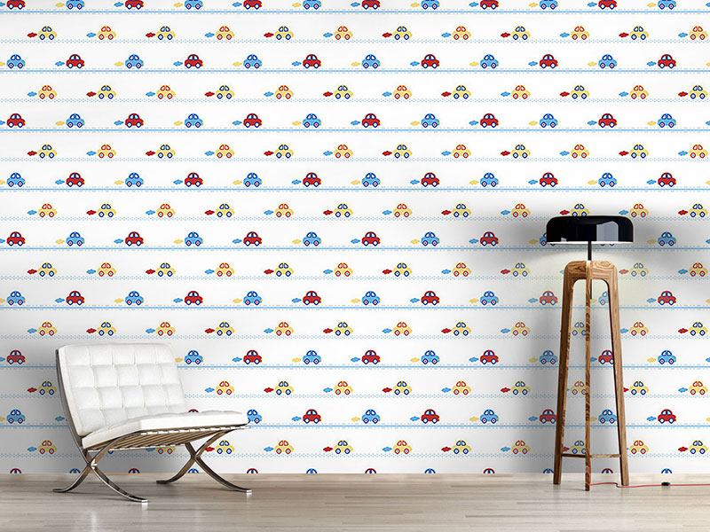 Wall Mural Pattern Wallpaper Vroom Vroom