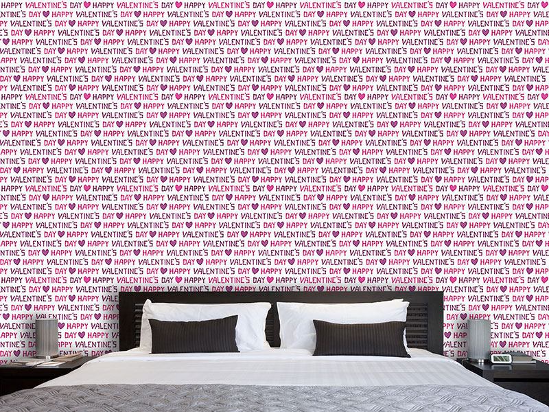 Wall Mural Pattern Wallpaper Valentines Day