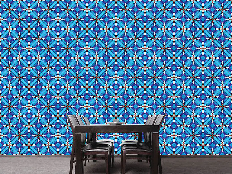 Wall Mural Pattern Wallpaper Gentian Connection