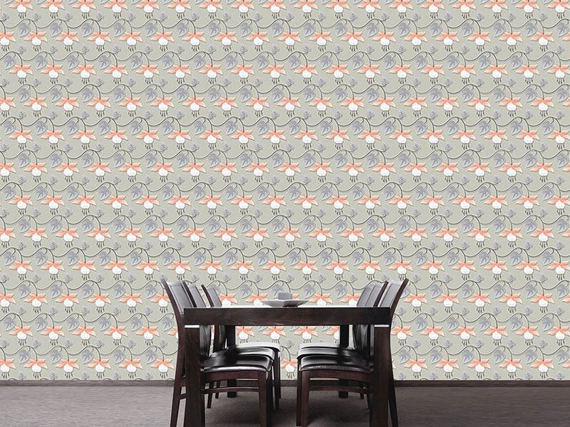 Wall Mural Pattern Wallpaper Fuchsia