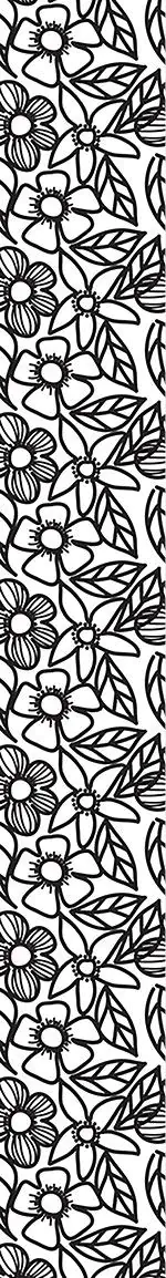 Wall Mural Pattern Wallpaper Flower Doodles Black And White