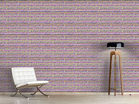 Wall Mural Pattern Wallpaper Dots And Stripes