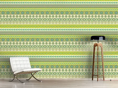 Wall Mural Pattern Wallpaper Ethno Stripes Kilim