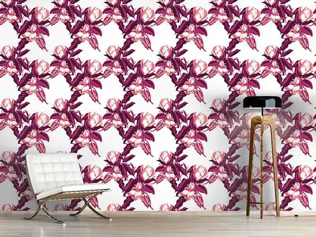 Wall Mural Pattern Wallpaper Magnolia Opulence