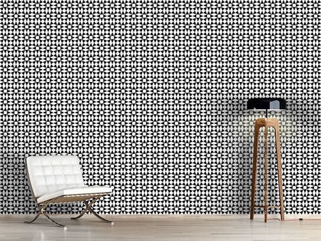 Wall Mural Pattern Wallpaper Black Diamond Illusion