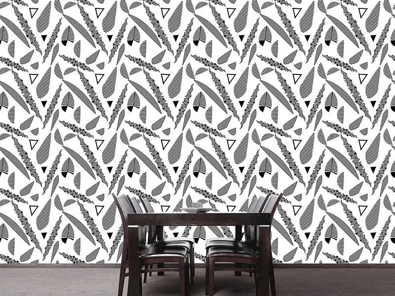 Wall Mural Pattern Wallpaper Striped Fantasy