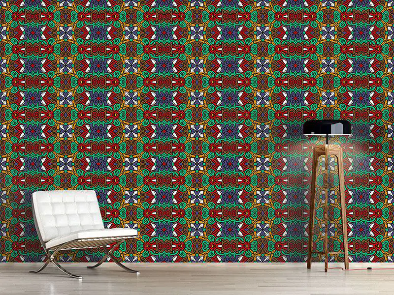 Wall Mural Pattern Wallpaper Leader Of The Tribe