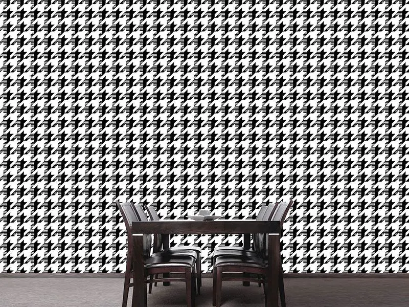 Classic Houndstooth Wall Stencils & DIY Floor Stencils