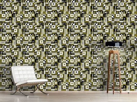 Wall Mural Pattern Wallpaper Zigzag Rectangles