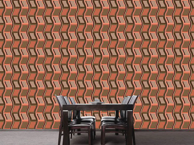 Wall Mural Pattern Wallpaper Stacked Chairs