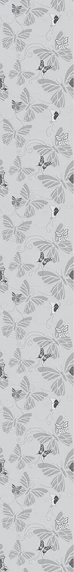 Wall Mural Pattern Wallpaper Monochrome Butterflies