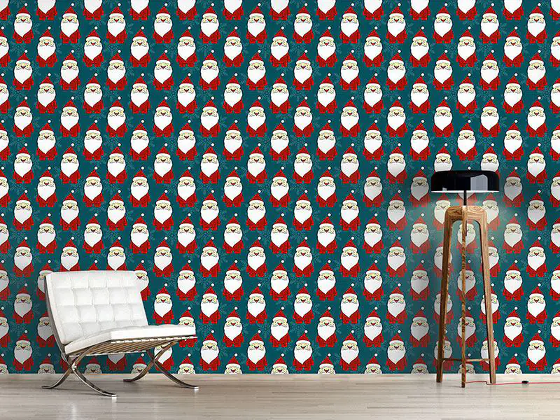 Wall Mural Pattern Wallpaper Father Christmas
