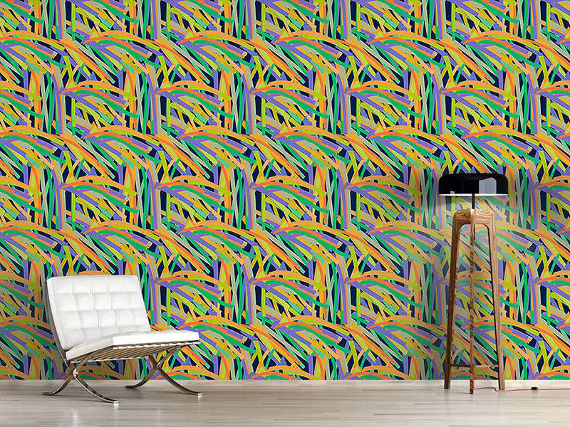 Wall Mural Pattern Wallpaper Stripe Jungle