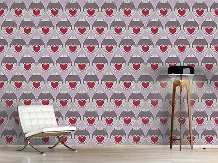 Wall Mural Pattern Wallpaper Sugary Hearts