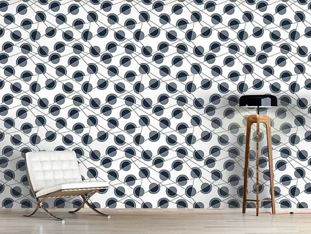 Wall Mural Pattern Wallpaper Connected Points