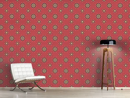 Wall Mural Pattern Wallpaper Geo Flowers