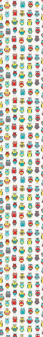 Wall Mural Pattern Wallpaper Cartoon Owl Friends