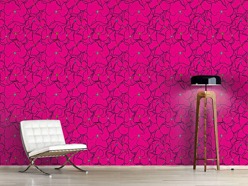 Wall Mural Pattern Wallpaper Macro Hydrangea