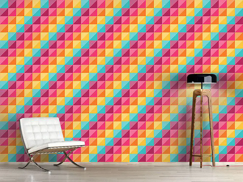 Wall Mural Pattern Wallpaper Uptown Squares