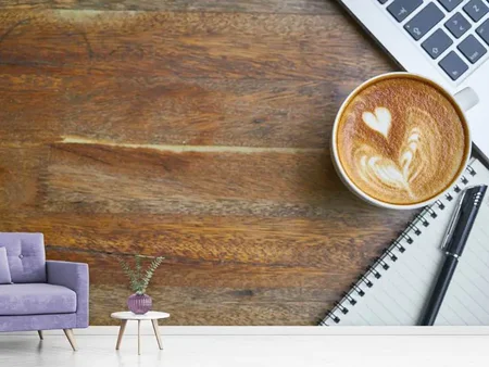 Wall Mural Photo Wallpaper Coffee to work