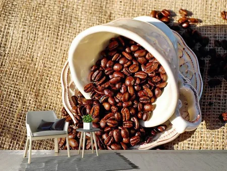 Wall Mural Photo Wallpaper Coffee beans in the cup