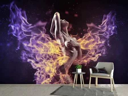 Wall Mural Photo Wallpaper play with the fire