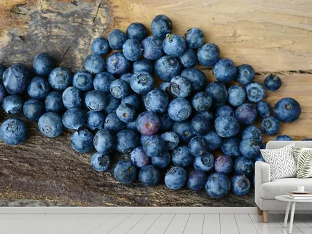 Wall Mural Photo Wallpaper Fresh blueberries