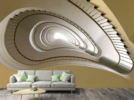 Wall Mural Photo Wallpaper Unconventional staircase
