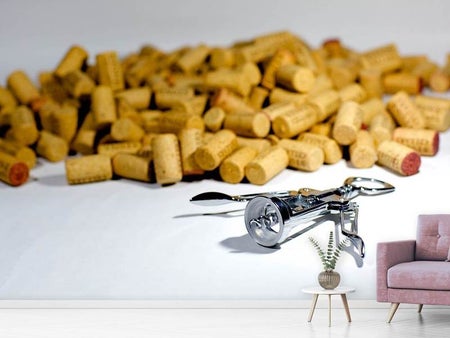 Fotobehang Wine corks collection