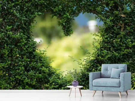 Wall Mural Photo Wallpaper The heart in the hedge
