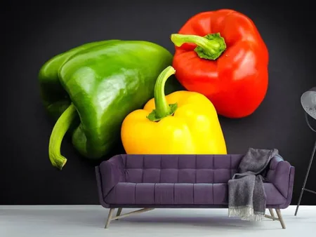 Valokuvatapetti Colorful peppers