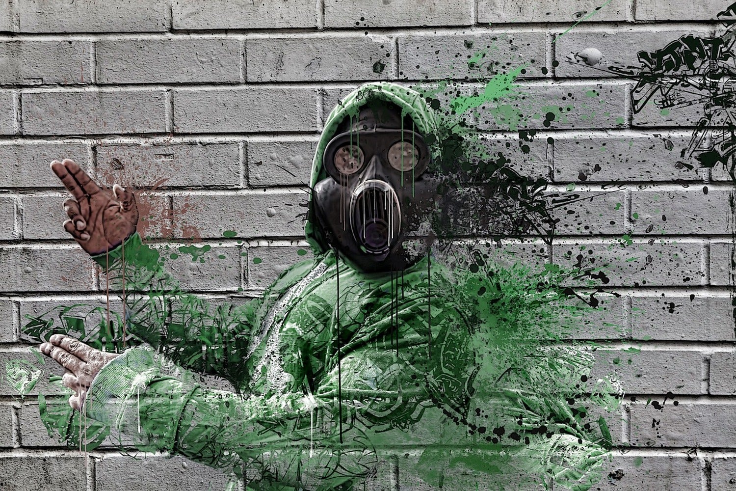 graffiti mask wallpaper