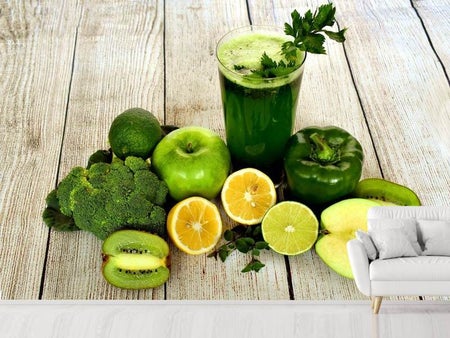 Wall Mural Photo Wallpaper Ingredients green smoothie