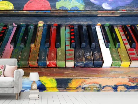 Fototapet Colorful piano