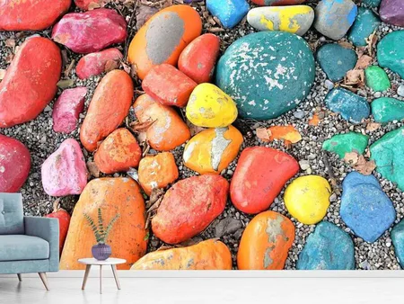 Wall Mural Photo Wallpaper Colorful stones