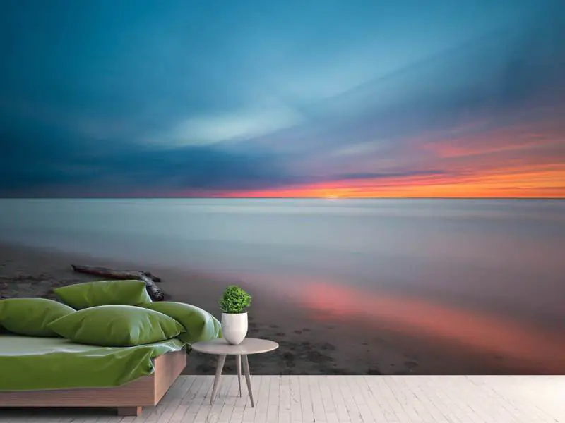 Wall Mural Photo Wallpaper Beach in the sunset