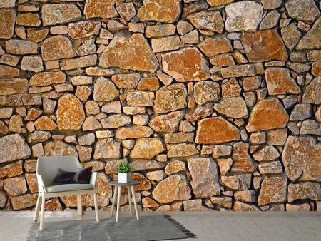 Fotomurale Muro di pietra naturale