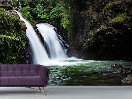 Wall Mural Photo Wallpaper Waterfall in the evening light