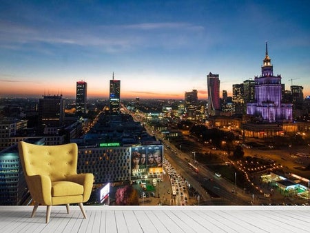 Wall Mural Photo Wallpaper The lights of Warsaw