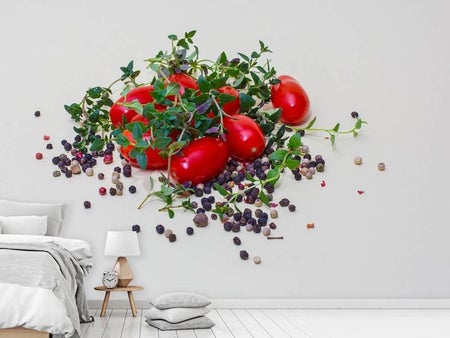 Valokuvatapetti Tomatoes and thyme