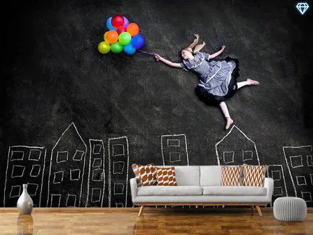 Wall Mural Photo Wallpaper Flying On The Rooftops