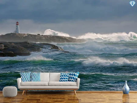Wall Mural Photo Wallpaper In The Protection Of A Lighthouse